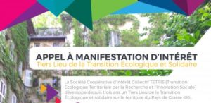 Appel à Manifestation d’Intérêt pour la création d’un Tiers-Lieux de la transition écologique et solidaire à Grasse